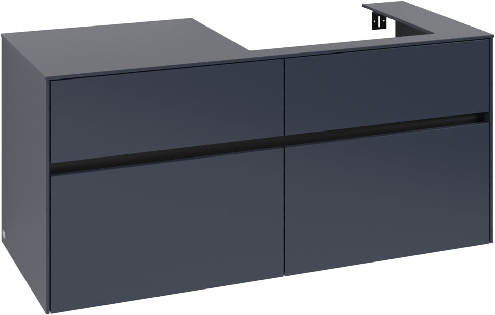 Villeroy & Boch Waschtischunterschrank Collaro C083 B0, 1200 mm, White Oak, mit Beleuchtung und SoftClosing