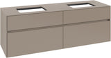 Villeroy & Boch Waschbeckenunterschrank Collaro C123 B0 1600 mm Taupe mit Beleuchtung und SoftClosing