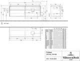Villeroy & Boch Waschtischunterschrank Collaro C051 B0 1600 mm White Oak mit Beleuchtung und SoftClosing