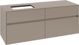 Villeroy & Boch Waschtischunterschrank Collaro C11700 1400 mm Taupe mit 4 Auszügen und SoftClosing