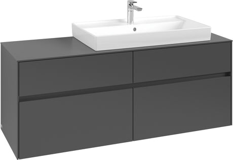 Villeroy & Boch Waschtischunterschrank Collaro C090 B0 1400 mm White Oak mit Beleuchtung