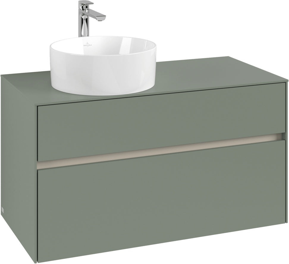 Villeroy & Boch Waschtischunterschrank Collaro C039 B0 1000 mm White Oak mit Beleuchtung