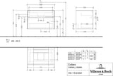 Villeroy & Boch Waschtischunterschrank Collaro C069 Arizona Oak 800 mm mit SoftClosing