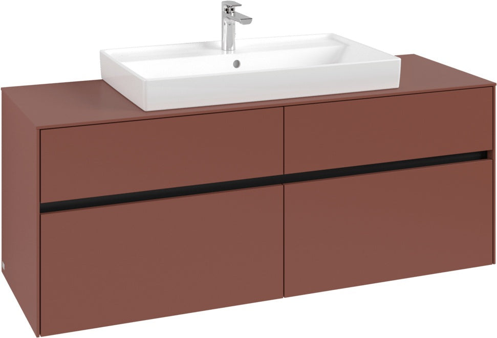 Villeroy & Boch Waschtischunterschrank Collaro C088 1400 mm White Oak, 4 Auszüge, SoftClosing