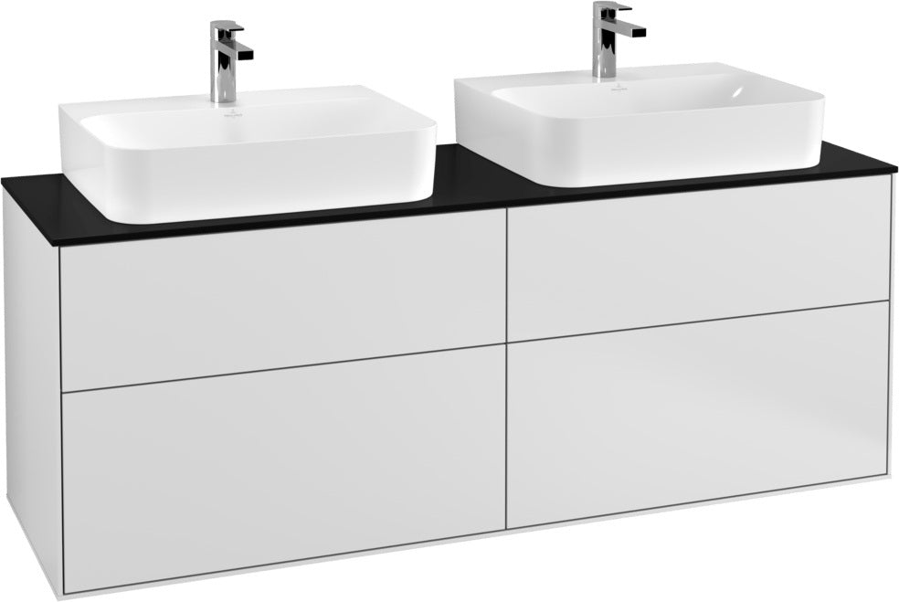Villeroy & Boch Finion Waschbeckenunterschrank 1600 mm Anthrazit Matt mit LED-Beleuchtung und SoftClosing