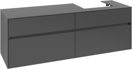 Villeroy & Boch Collaro Waschbeckenunterschrank 1600 mm White Oak mit LED-Beleuchtung