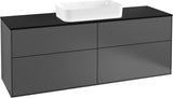 Villeroy & Boch Finion Waschtischunterschrank 1600 mm Anthrazit Matt mit LED-Beleuchtung