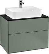 Villeroy & Boch Finion Waschtischunterschrank 800 mm Anthracite Matt mit LED-Beleuchtung