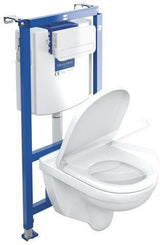 Villeroy & Boch O.novo Combi-Pack 5660D2: Wand-WC spülrandlos, 360x560mm, Weiß Alpin