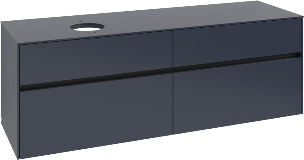 Villeroy & Boch Waschtischunterschrank Collaro C050 B0 1600 mm White Oak mit Beleuchtung