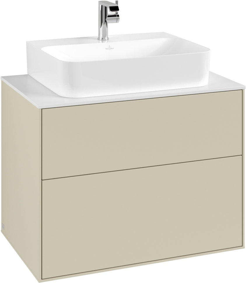 Villeroy & Boch Finion Waschtischunterschrank 800 mm Anthracite Matt mit LED-Beleuchtung