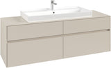 Villeroy & Boch Waschtischunterschrank Collaro C031 1600 mm Cashmere Grey mit 4 Auszügen
