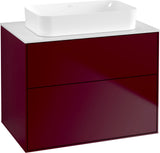Villeroy & Boch Waschtischunterschrank Finion G6310 800 mm Anthracite Matt Lacquer mit Beleuchtung