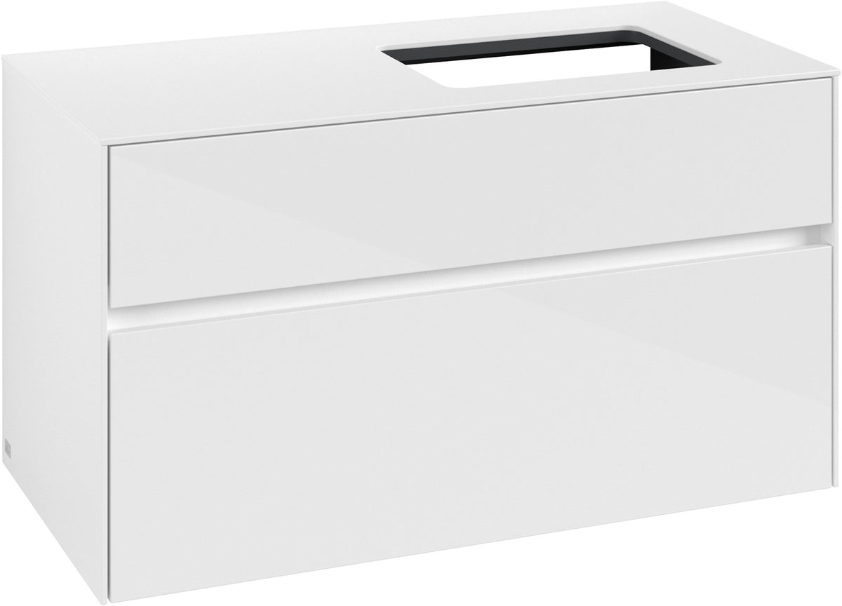 Villeroy & Boch Waschtischunterschrank Collaro C11100 1000 mm Glossy White mit SoftClosing