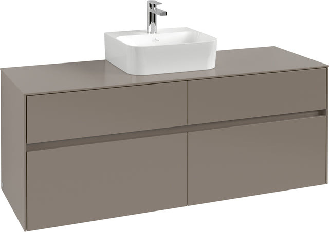 Villeroy & Boch Waschbeckenunterschrank Collaro C100B0 1400 mm White Oak mit Beleuchtung und SoftClosing