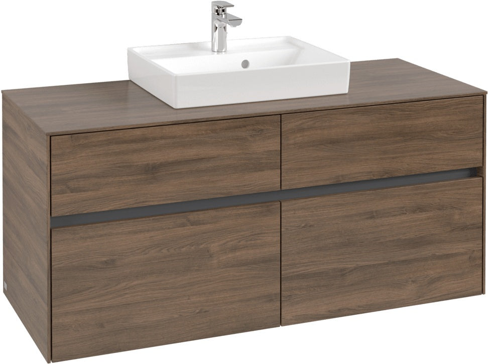 Villeroy & Boch Waschtischunterschrank Collaro C07000 in Arizona Oak – 1200 mm, 4 Auszüge, SoftClosing
