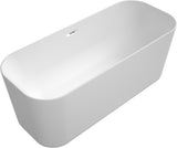 Villeroy & Boch Finion Freistehende Badewanne 1700x700mm Quaryl Stone White mit Beleuchtung