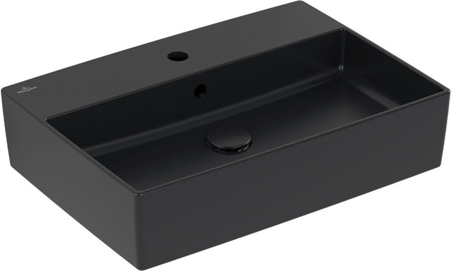 Villeroy & Boch Aufsatzwaschbecken Memento 2.0 Pure Black CeramicPlus 600x420x140 mm