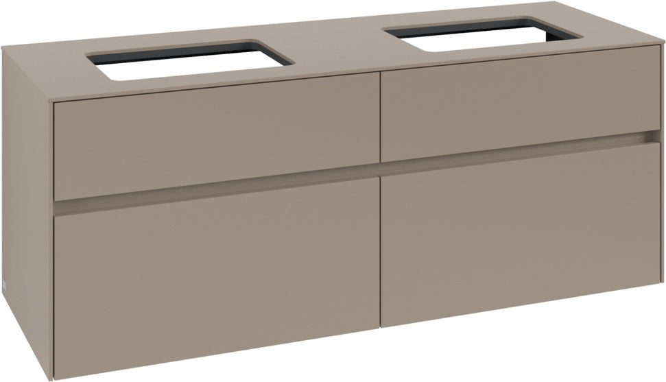 Villeroy & Boch Waschtischunterschrank Collaro C119 1400 mm Taupe mit SoftClosing