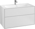 weiß / Mitteldichte Faserplatte (MDF) / Eckig White Matt Lacqu.