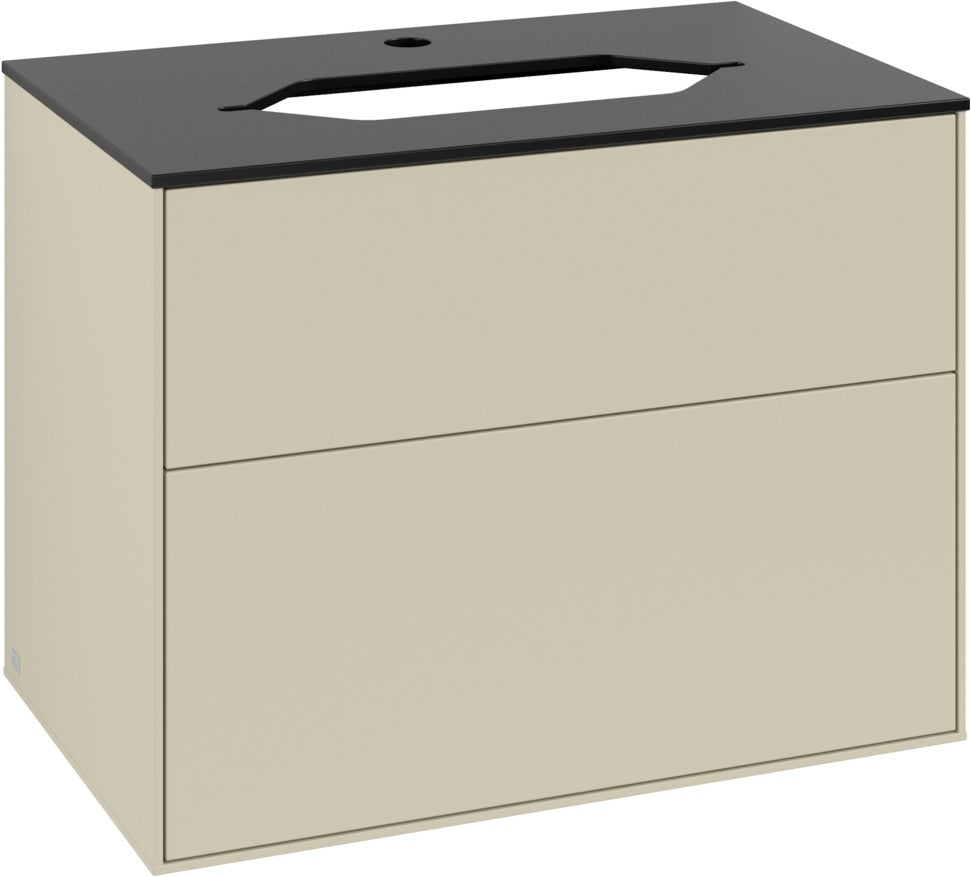 Villeroy & Boch Finion Waschtischunterschrank 800 mm Anthracite Matt mit LED-Beleuchtung