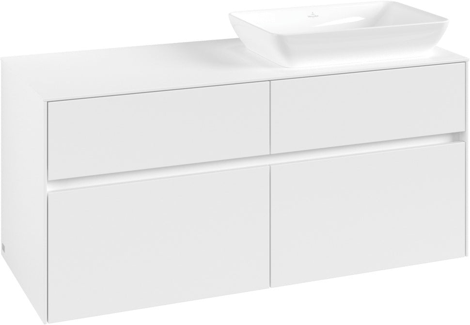 Villeroy & Boch Waschtischunterschrank Collaro C11400 White Matt 1200 mm mit 4 Auszügen