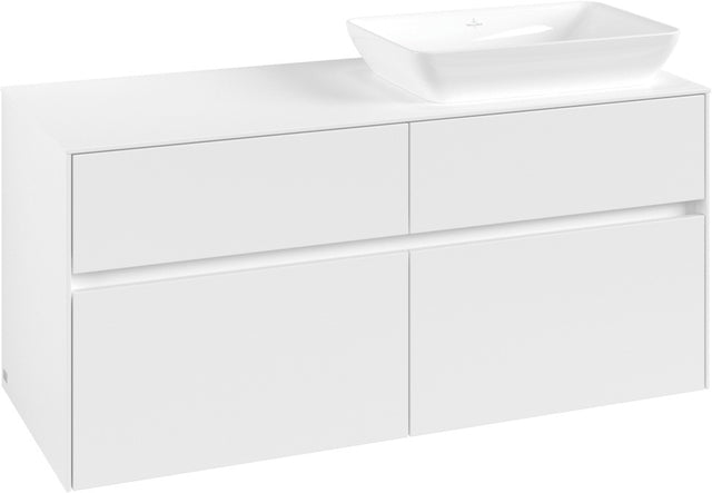 Villeroy & Boch Waschtischunterschrank Collaro C11400 White Matt 1200 mm mit 4 Auszügen