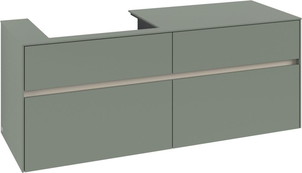 Villeroy & Boch Waschtischunterschrank Collaro C085 White Oak 1400 mm mit 4 Auszügen