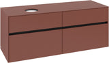 Villeroy & Boch Waschbeckenunterschrank Collaro C046 B0 1400 mm White Oak mit Beleuchtung