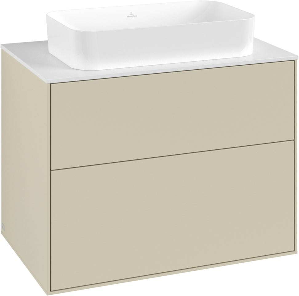 Villeroy & Boch Waschtischunterschrank Finion G6310 800 mm Anthracite Matt Lacquer mit Beleuchtung