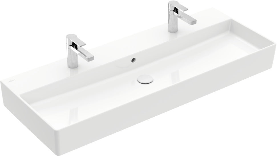 Villeroy & Boch Wandwaschbecken Memento 2.0 1200 mm Rechteck Weiß Alpin