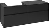 Villeroy & Boch Waschbeckenunterschrank Collaro C085 Volcano Black 1400 mm