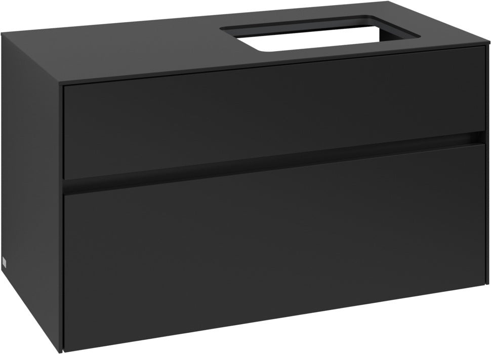 Villeroy & Boch Waschtischunterschrank Collaro C11100VL 1000 mm Volcano Black