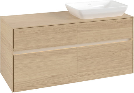 Villeroy & Boch Waschtischunterschrank Collaro C114 B0 1200 mm Nordic Oak mit Beleuchtung