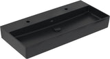 Villeroy & Boch Waschbecken Memento 2.0 Pure Black CeramicPlus 1000 mm Wandmontage