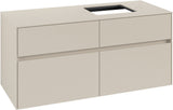 Villeroy & Boch Waschbeckenunterschrank Collaro C130 B0 1200 mm Cashmere Grey mit Beleuchtung und SoftClosing