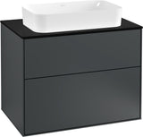 Villeroy & Boch Finion Waschtischunterschrank 800 mm Anthracite Matt mit LED-Beleuchtung