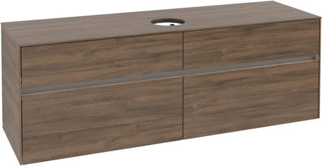 Villeroy & Boch Waschtischunterschrank Collaro C049 B0 1600 mm Arizona Oak mit Beleuchtung