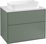 Villeroy & Boch Finion Waschtischunterschrank 800 mm Anthracite Matt mit LED-Beleuchtung