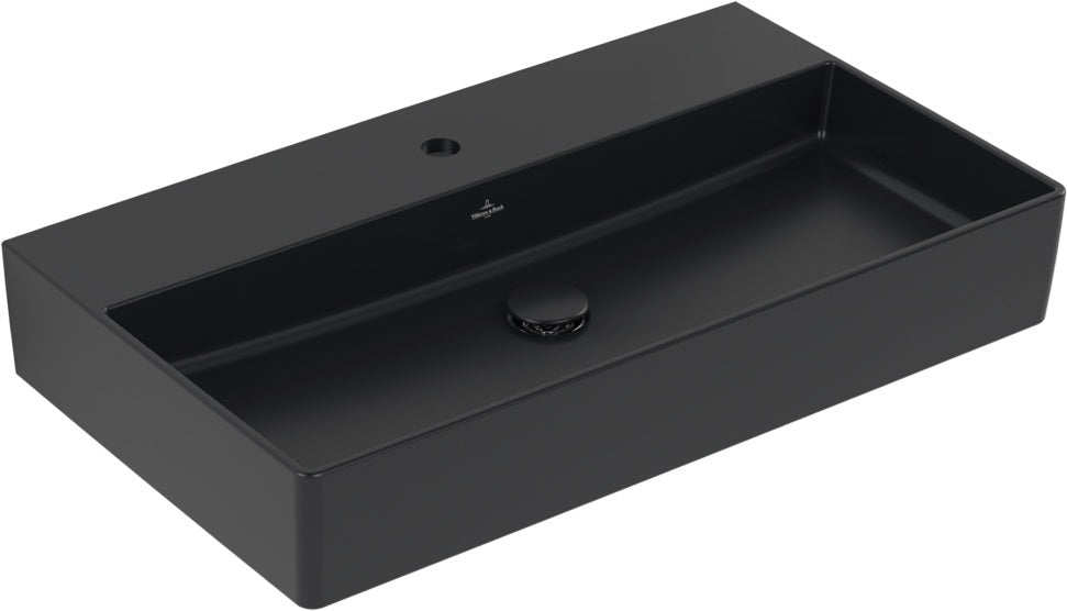 Villeroy & Boch Wandwaschbecken Memento 2.0 4A228L 80 cm Pure Black CeramicPlus