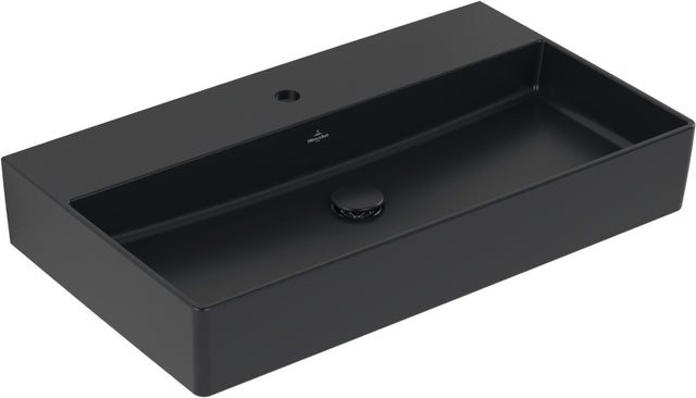 Villeroy & Boch Wandwaschbecken Memento 2.0 4A228L 80 cm Pure Black CeramicPlus
