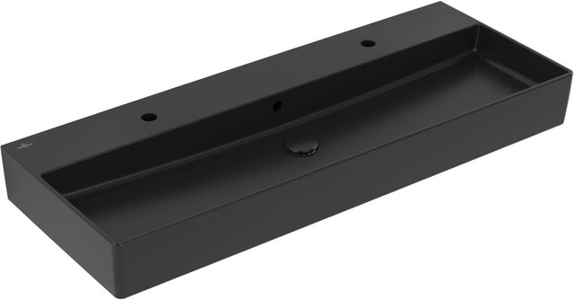 Villeroy & Boch Memento 2.0 Wandwaschbecken 1200 mm Pure Black CeramicPlus