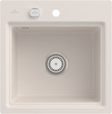Villeroy & Boch Subway Style 50 S Flat Einbauspüle 500x510mm Stone White CeramicPlus