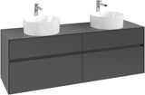 Villeroy & Boch Waschtischunterschrank Collaro C052 1600 mm White Oak – 4 Auszüge, SoftClosing, wandmontiert
