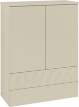 Villeroy & Boch Antao Highboard 814 mm Glossy White Lacquer – Hochglanz Badmöbel mit LED-Beleuchtung