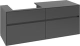 Villeroy & Boch Waschtischunterschrank Collaro C085 White Oak 1400 mm mit 4 Auszügen