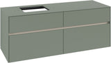 Villeroy & Boch Waschbeckenunterschrank Collaro C132 B0 1400 mm White Oak mit Beleuchtung