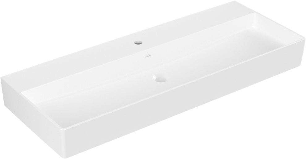 Villeroy & Boch Wandwaschbecken Memento 2.0 Graphite CeramicPlus 1200 mm – Matt, TitanCeram, Wandmontage