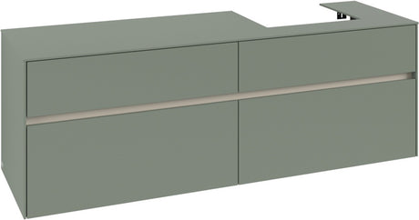 Villeroy & Boch Collaro Waschbeckenunterschrank 1600 mm White Oak mit LED-Beleuchtung
