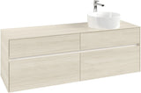 Villeroy & Boch Waschtischunterschrank Collaro C051 B0 1600 mm White Oak mit Beleuchtung und SoftClosing